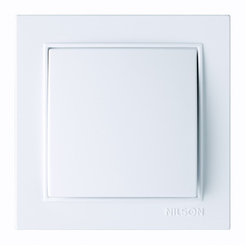 Вимикач Nilson Thor білий 1кл ( 27111001 )