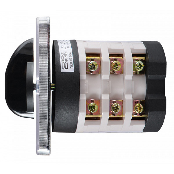 Пакетный переключатель Аско-Укрем ПКП Е9 1-0-2 3 полюса 50А/3.833 (A0110010073) - фото №1