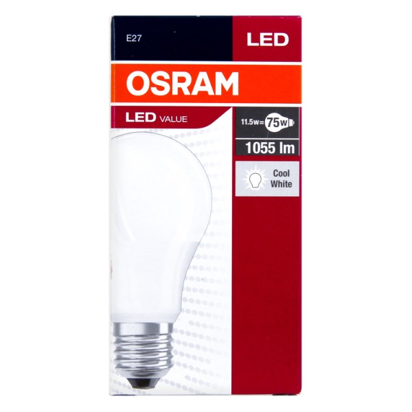 Світлодіодна лампа Osram 4052899973404 VALUE A75 10.5Вт 1055Лм 4000К E27 - фото №2