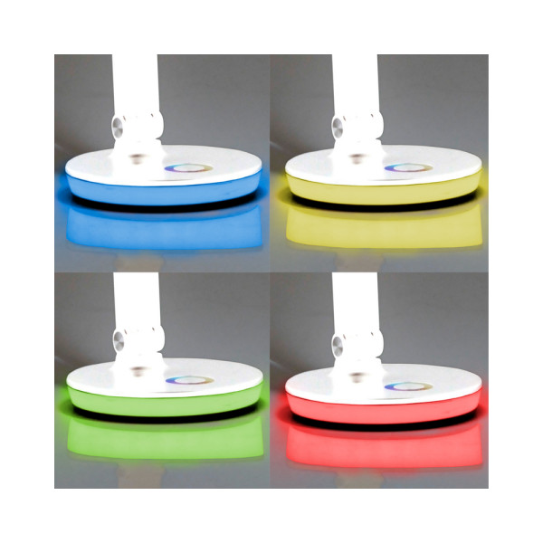 Настольная лампа Goldlux 325037 Neptun Led 1x7W 4000K+RGB 450Lm IP20 Белая - фото №3