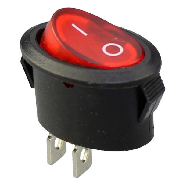 Перемикач TNSy KCD1-9-101 R/B овальний червоний (TNSy5500757)