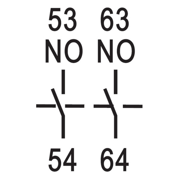 Додатковий фронтальний контакт Schrack LZZCH020 2НО для Cubico Classic - фото №2