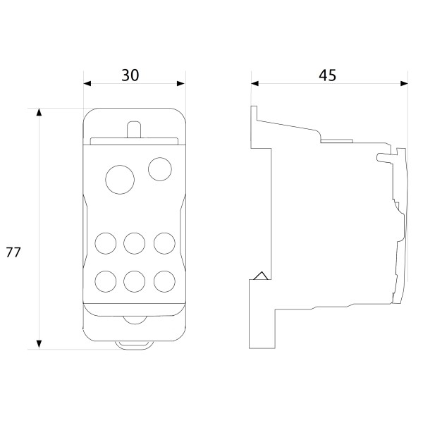 Распределительный клеммный блок Promfactor DTB125 690В 125A/8 контактов - фото №1