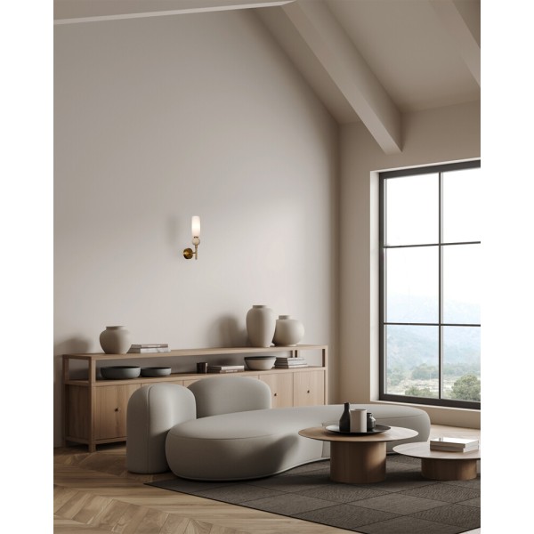 Бра, настенный светильник Italux WL-95331-1-BRSS Santos G9 1x40W IP20 латунный - фото №3