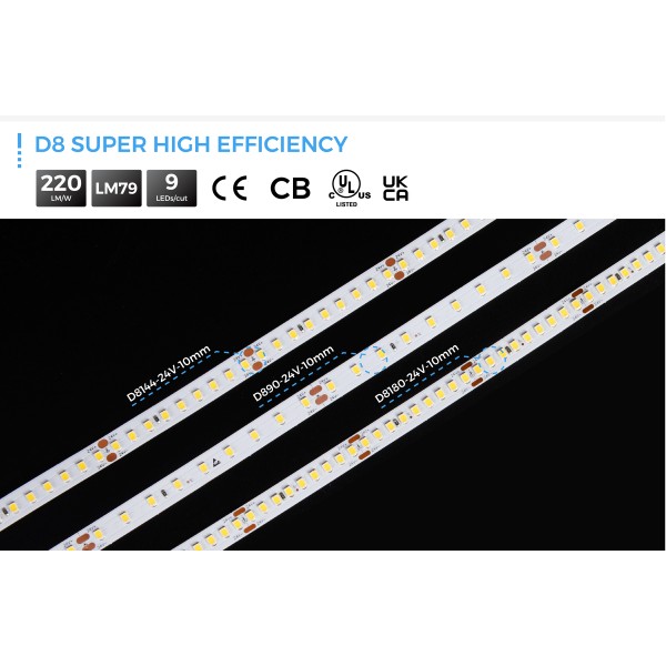 LED лента COLORS 90-2835-24V-IP20 4,3W 925Lm 4000K 5м (D890-24V-10mm-NW) - фото №5