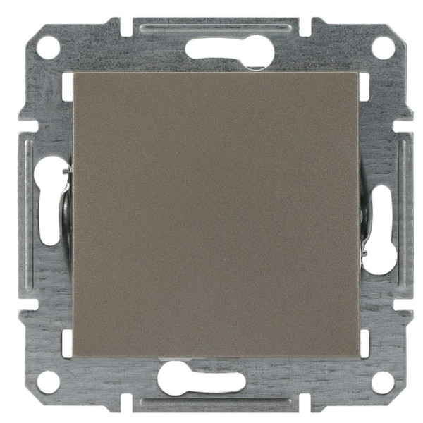 Перемикач перекр. без рамки бронза Asfora, EPH0500169