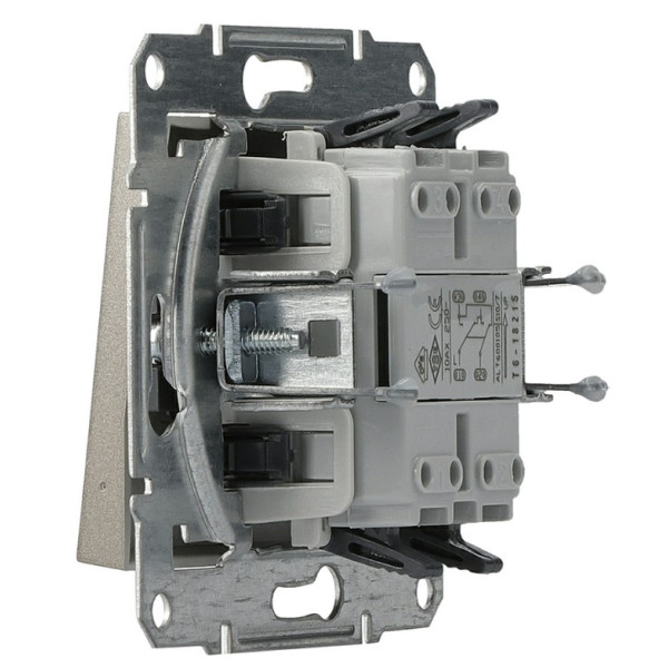 Перемикач перекр. без рамки бронза Asfora, EPH0500169 - фото №2