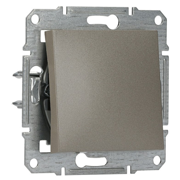 Перемикач перекр. без рамки бронза Asfora, EPH0500169 - фото №4