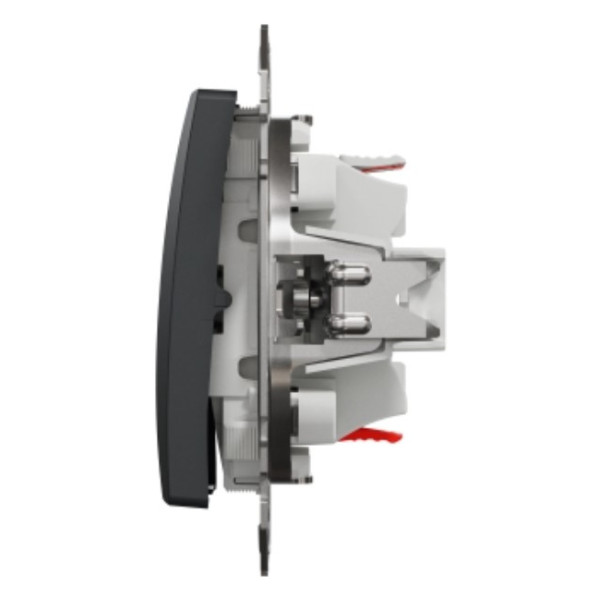 Двоклавішний вимикач Schneider Electric Sedna Design & Elements чорний SDD114105 - фото №2