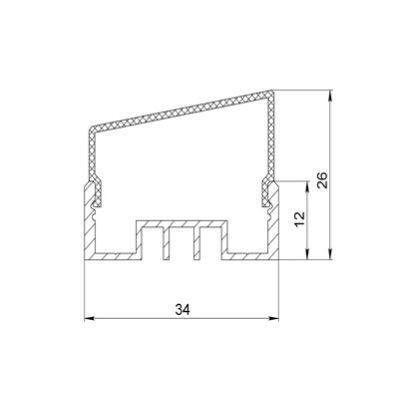 LED-профіль ЛСО, 2м (ЛСО_2) - фото №3