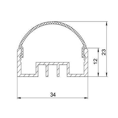 LED-профіль ЛСО, 2м (ЛСО_2) - фото №4