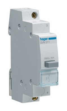 Кнопка з фіксацією Hager SVN312,16A 1НО