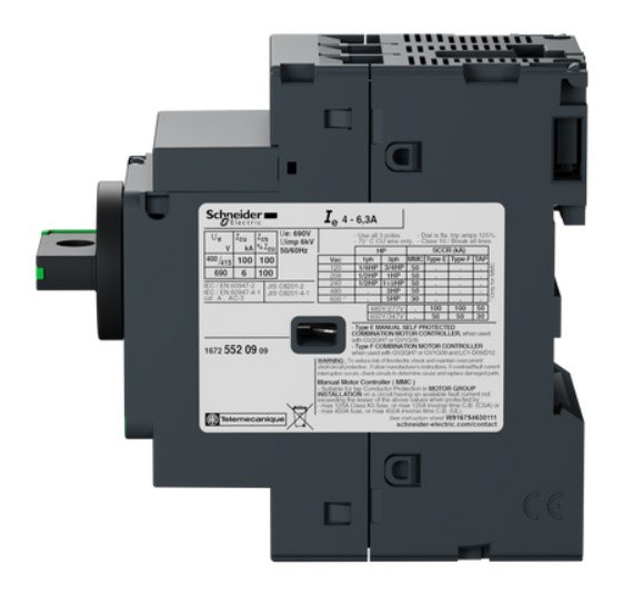 Автомат захисту двигуна Schneider Electric GV2P10 4-6.3 з комбінованим розчепленням - фото №2