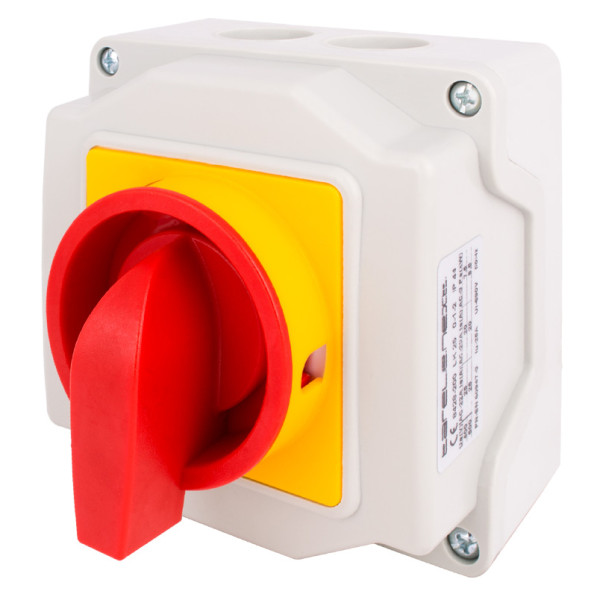 Корпусный пакетный переключатель E.Next LK25/4.322-ОК/45 0-1-2 25А IP44 под пломбирование (8428-200)