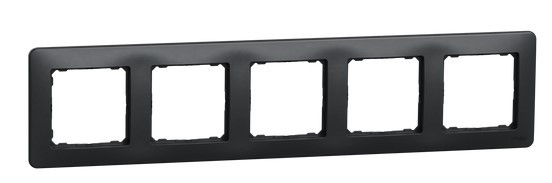 П'ятипостова рамка Schneider Electric Sedna Design чорна SDD314805