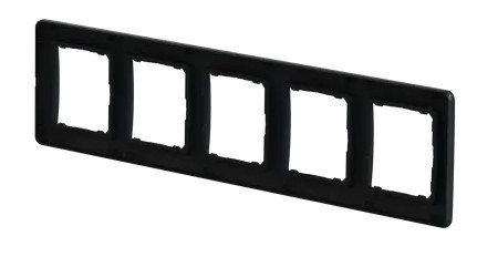 П'ятипостова рамка Schneider Electric Sedna Design чорна SDD314805 - фото №2