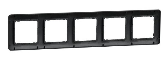 П'ятипостова рамка Schneider Electric Sedna Design чорна SDD314805 - фото №3
