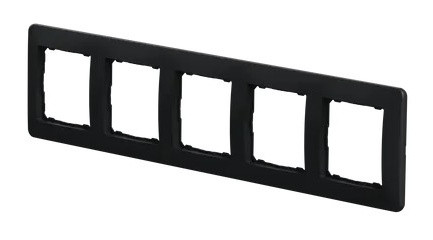 П'ятипостова рамка Schneider Electric Sedna Design чорна SDD314805 - фото №4