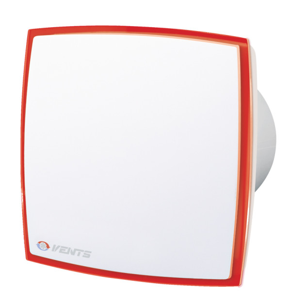 Осевой декоративный вентилятор Vents 100 ЛД Лайт красный