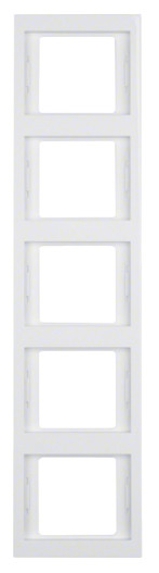 Рамка 5-місна, вертикальна, полярна білизна Berker K.1