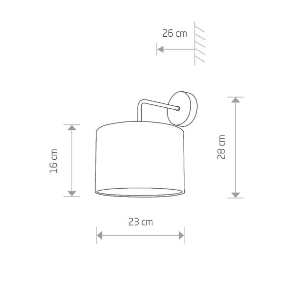 Бра Nowodvorski 9083 Alice E27 1x60W IP20 Bl - фото №1