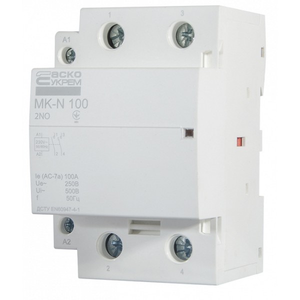 Модульный контактор Аско-Укрем MK-N 2P 100A 2NO (A0040030038) - фото №3