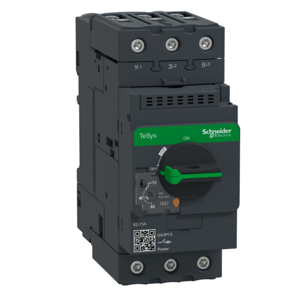 Автомат захисту двигуна Schneider Electric GV3P73 62-73 із комбінованим розчепленням