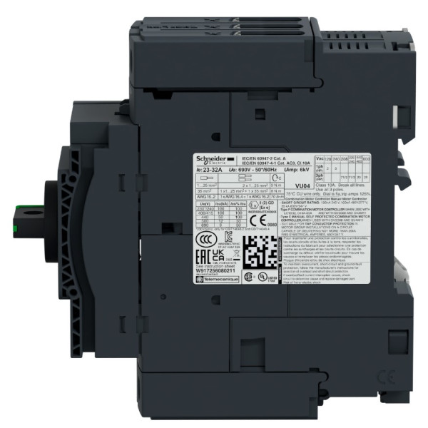 Автомат захисту двигуна Schneider Electric GV3P73 62-73 із комбінованим розчепленням - фото №3