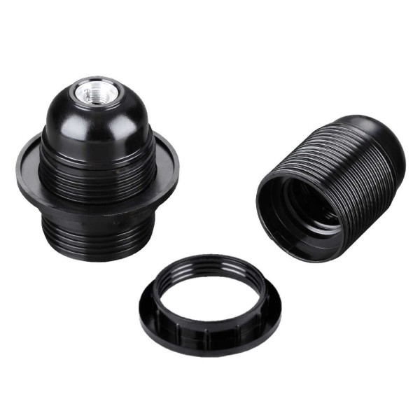 Патрон Е27 люстровый VL269 бакелит черный Violux ( 950004 ) - фото №1