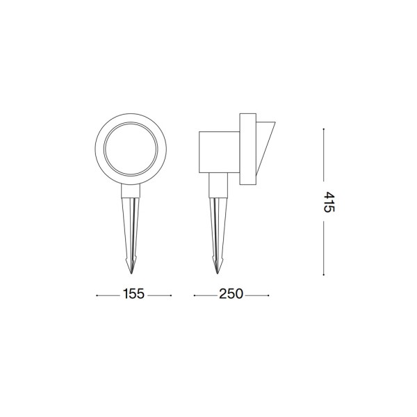 Вуличний світильник Ideal Lux 321622 Terra E27 1x42W IP65 коричневий - фото №2