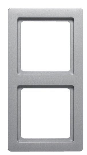 Рамка 2-местная алюминий Berker Q.1