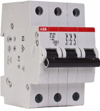Електроавтомат ABB SH203-C25 тип C 25А - фото №1