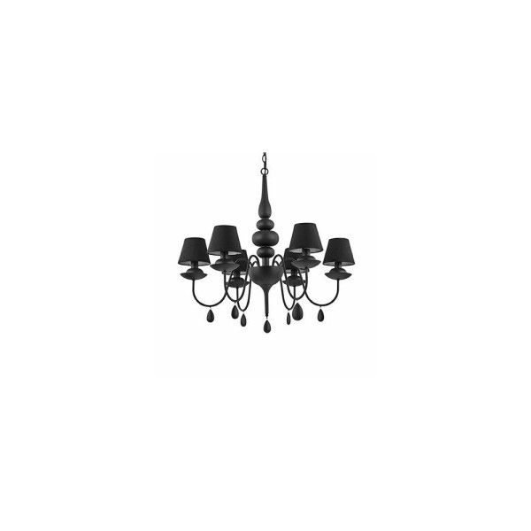 Люстра подвесная Ideal Lux ЧернаяANCHE SP6 NERO 111872