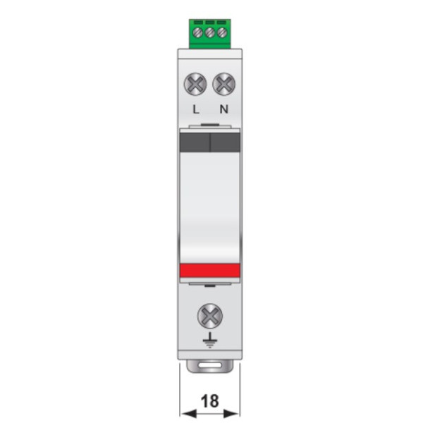 Ограничитель перенапряжения ETI 002442940 ETITEC V 2T2 255/20 (2+0) - фото №2