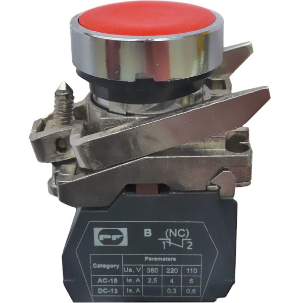 Кнопка Promfactor FP4-BA42 1NC червона (FP4-BA42)