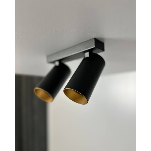 Светильник поворотный, спот Nowodvorski 7766 Mono II GU10 2x10W IP20 черный - фото №1