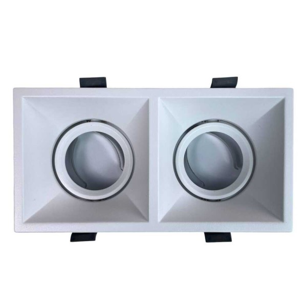 Светильник точечный Violux TORINO-2L GU10 IP20 белый ( 132002 ) - фото №1