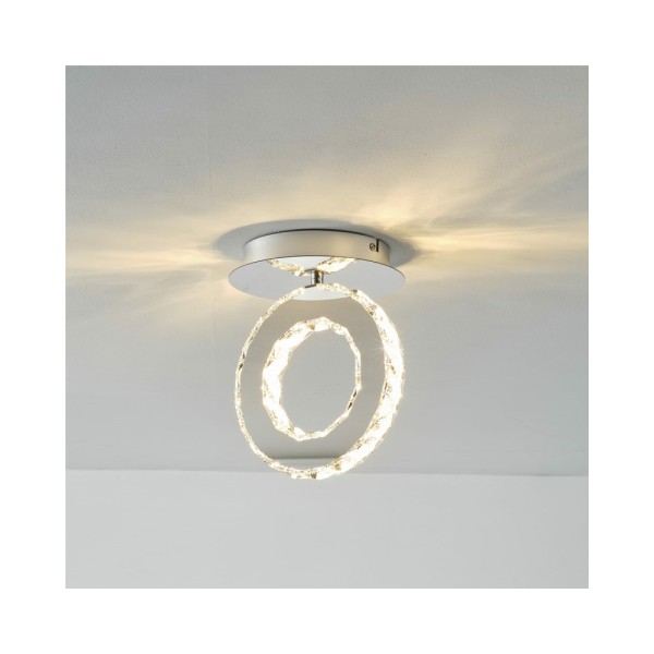 Світильник стельовий Zuma Line MX3713-1-3CT Girona Led 1x10W 3000K 1100Lm IP20 Chrome - фото №1