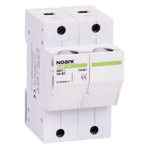 Держатель-разъединитель предохранителей NOARK Ex9F-14 2P 50A 14x51мм (104481)