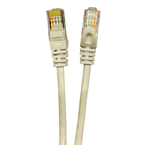 Патч-корд GEAR cat.5e UTP CU 24AWG 1.5м серый (GPC-UTPCURJ45-1.5G) - фото №1