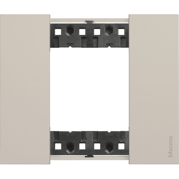 Рамка на 2 модуля Bticino Living Now KA4802KM (Немецкий/Итальянский стандарт) песочная