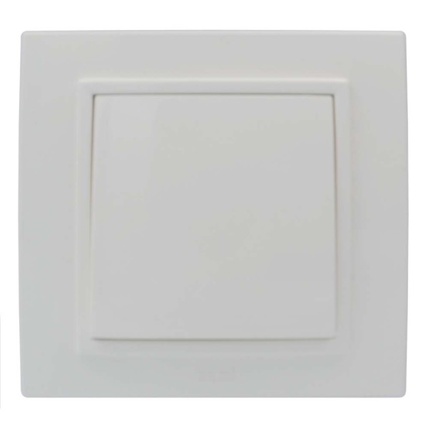 Вимикач ELBI ZENA білий 1кл без рамки ( 609-010200-200 ) - фото №1
