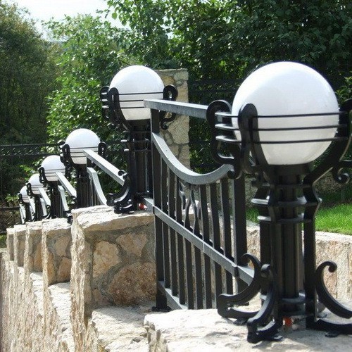 Світильник садово-парковий КУЛЯ 150мм опал ( 25-1-11-00 ) - фото №9