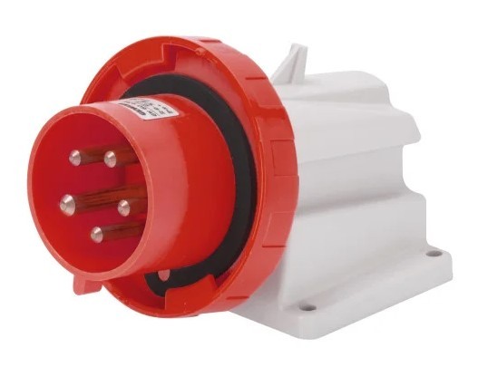 Стационарная вилка 90° GEWISS IP67 3P+E 32A 400В (GW60441)