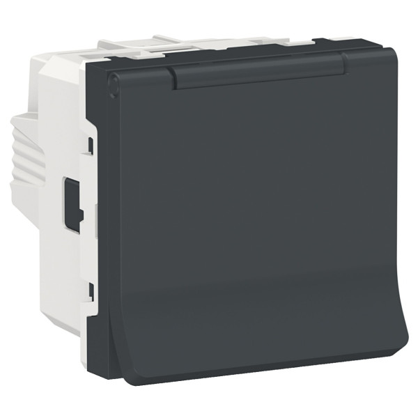 Розетка Schneider Electric NU303754TA (гвинтовий затискач) 16А (антрацит)