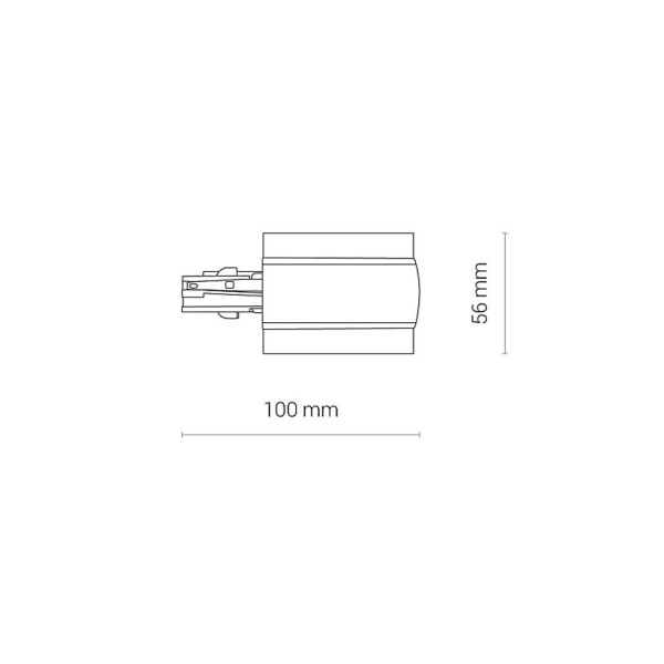 З'єднувач Nowodvorski 8691 Ctls Recessed Power End Cap Right IP20 Wh - фото №3