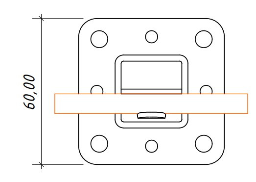 Тримач на підставці Leo Lightman L100 StZn з гачком (318011) - фото №3