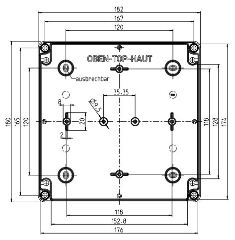 Коробка разводная Spelsberg PS 1818-11-o (sp11090701) IP66 с гладкими стенками - фото №3