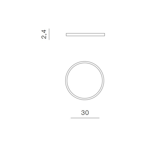 Потолочный светильник Azzardo AZ5365 Panka LED 1x24W 2800K/4000K/6000K 2880Lm IP40 белый - фото №1