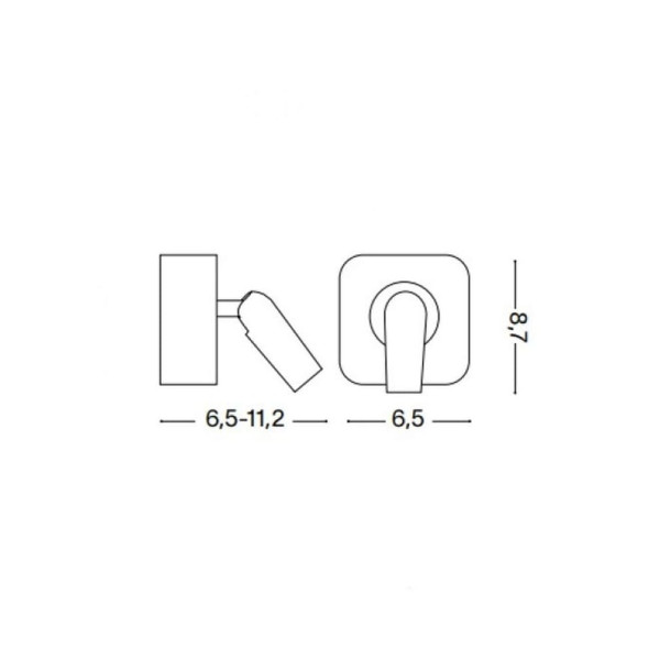 Бра, настенный светильник Ideal Lux 260655 Bean - фото №2